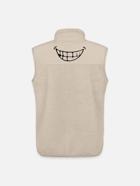 grin - Unisex Sherpa Gilet by Stanley/Stella - beige