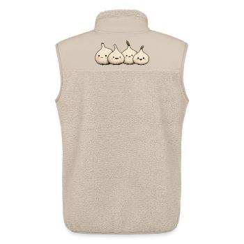 Ail - Veste sans manches sherpa unisexe Stanley/Stella - beige - Dos - AI Model Male 178 light (178cm)