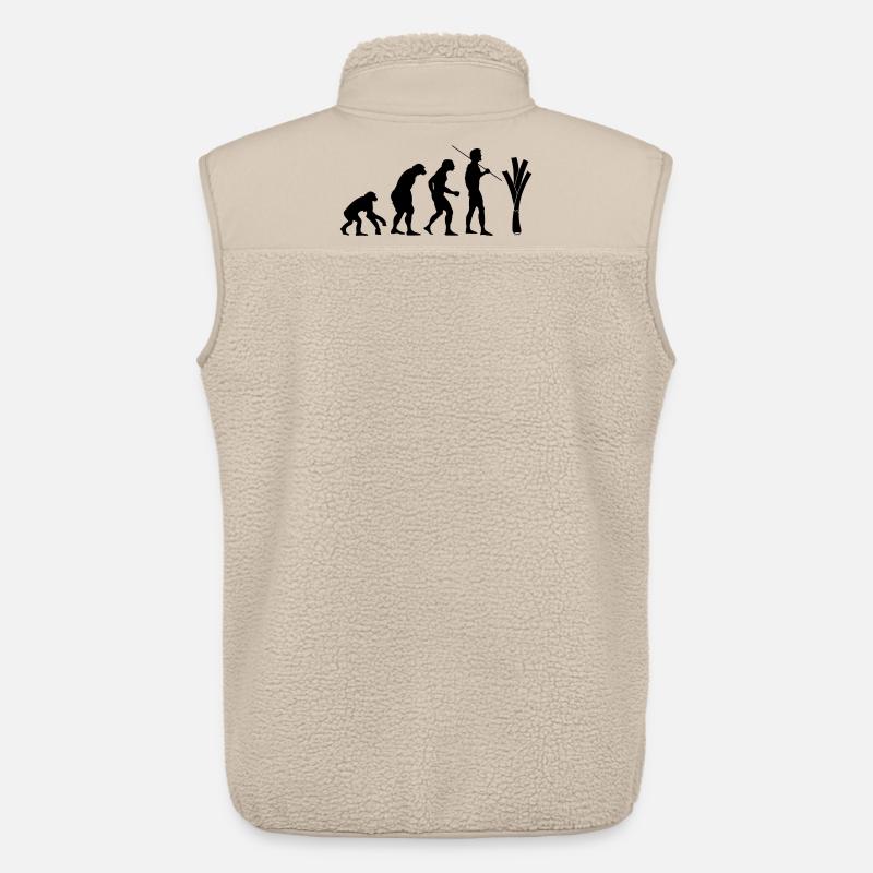 Evolution des Lauchs - Unisex Sherpaweste von Stanley/Stella - Beige