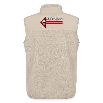 Skull Pfeil Parodie Design Sie wars - Unisex Sherpaweste von Stanley/Stella - Beige - Hinten - AI Model Male 178 light (178cm)