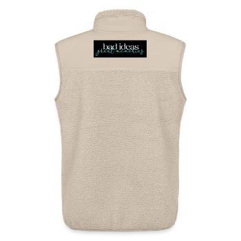 Bad Ideas Great Memories 02 - Unisex Sherpaweste von Stanley/Stella - Beige - Hinten - AI Model Male 178 light (178cm)