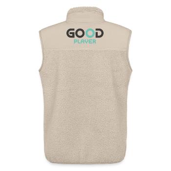 Good Players the sports lovers  - Unisex Sherpa Gilet by Stanley/Stella - beige - Back - AI Model Male 178 light (178cm)