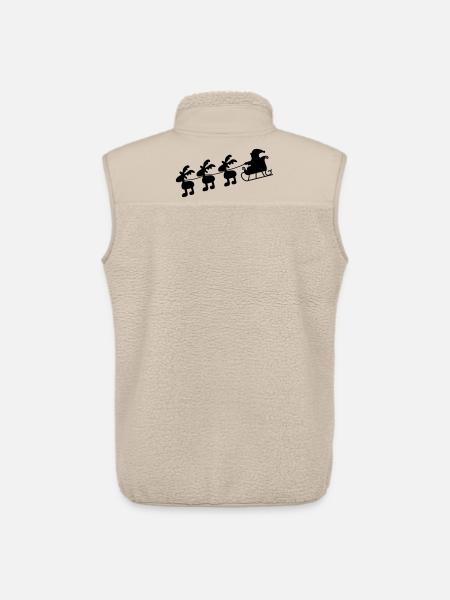 Christmas - Unisex Sherpa Gilet by Stanley/Stella - beige
