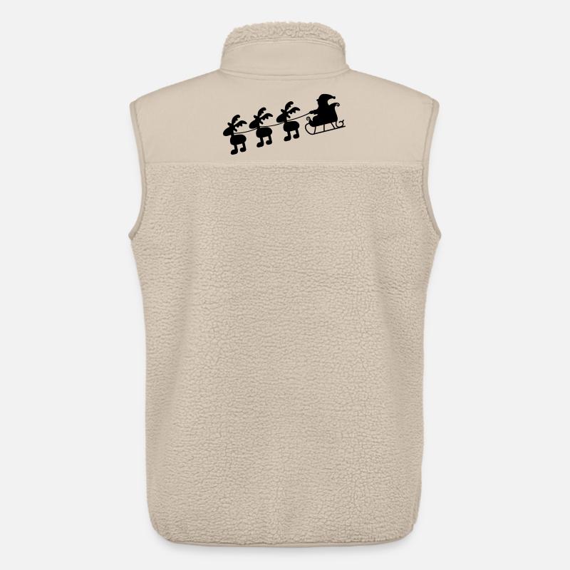 Weihnachten - Unisex Sherpaweste von Stanley/Stella - Beige