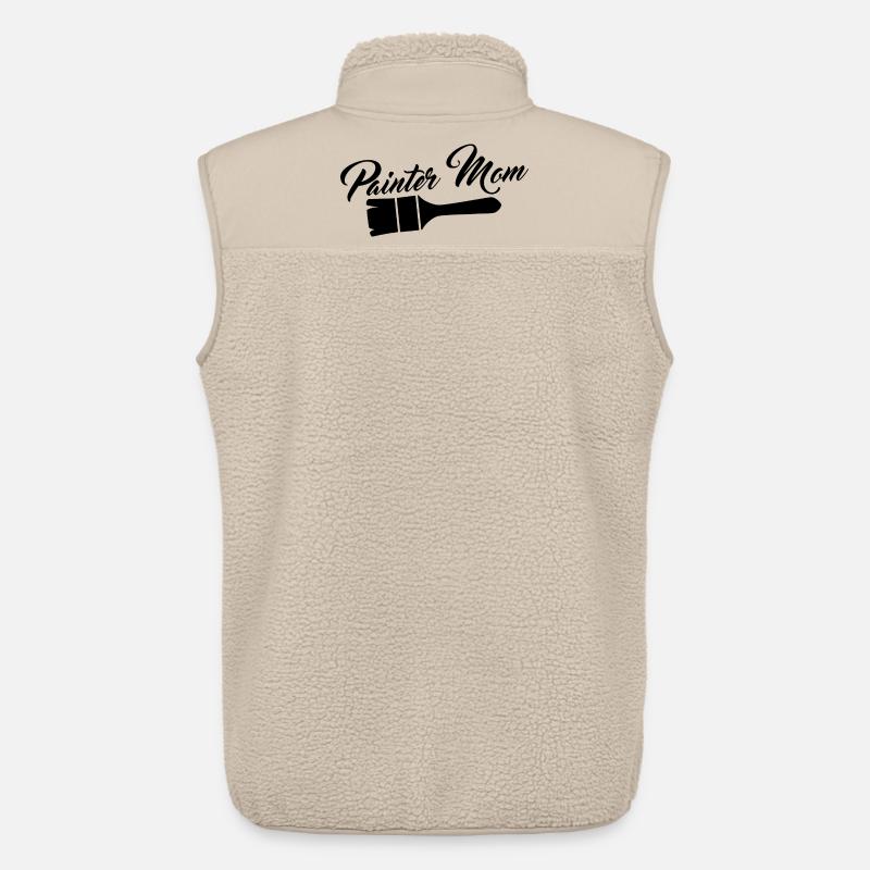 Malerin Mama - Unisex Sherpaweste von Stanley/Stella - Beige