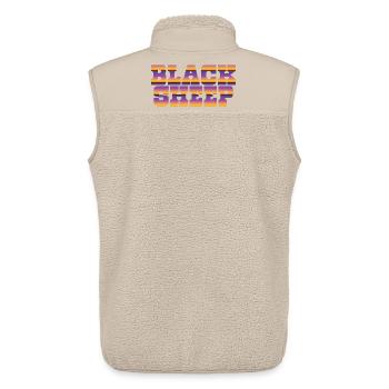 black sheep - Unisex Sherpa Gilet by Stanley/Stella - beige - Back - AI Model Male 178 light (178cm)