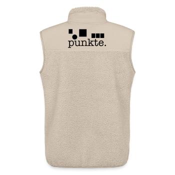 Punkte. - Unisex Sherpaweste von Stanley/Stella - Beige - Hinten - AI Model Male 178 light (178cm)