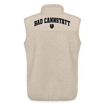 Bad Cannstatt - Unisex Sherpa Gilet by Stanley/Stella - beige - Back - AI Model Male 178 light (178cm)