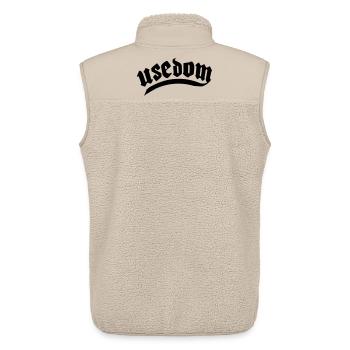 Island of Usedom Shirt - Unisex Sherpa Gilet by Stanley/Stella - beige - Back - AI Model Male 178 light (178cm)
