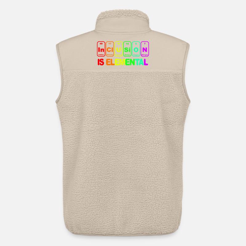 La inclusión es elemental # - Chaleco sherpa MEDIUM FIT Unisex Stanley/Stella - beige