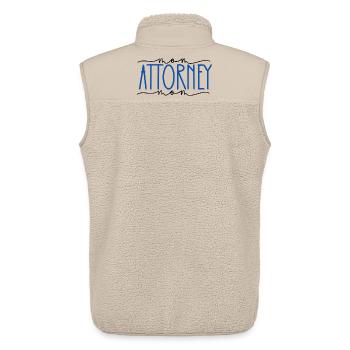 Lawyer Proud Mom Sweet Gift - Unisex Sherpa Gilet by Stanley/Stella - beige - Back - AI Model Male 178 light (178cm)