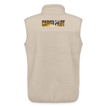 Pilote cargo C-17 - Veste sans manches sherpa unisexe Stanley/Stella - beige - Dos - AI Model Male 178 light (178cm)