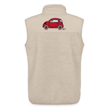 Auto - Unisex Sherpaweste von Stanley/Stella - Beige - Hinten - AI Model Male 178 light (178cm)