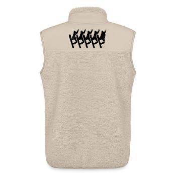 Snowboarders - Unisex Sherpa Gilet by Stanley/Stella - beige - Back - AI Model Male 178 light (178cm)