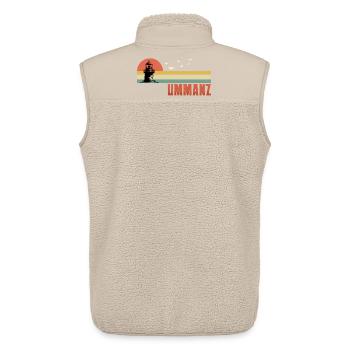 Ostsee Urlaub INSEL UMMANZ Souvenier Lustig - Unisex Sherpaweste von Stanley/Stella - Beige - Hinten - AI Model Male 178 light (178cm)