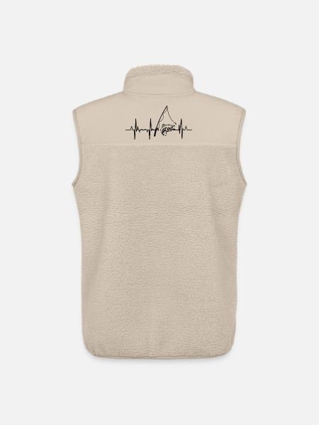 Fischerei Herzlinie - Unisex Sherpaweste von Stanley/Stella - Beige