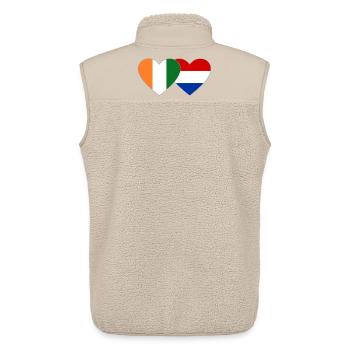 Côte d'Ivoire Holland Flag - Unisex Sherpa Gilet by Stanley/Stella - beige - Back - AI Model Male 178 light (178cm)