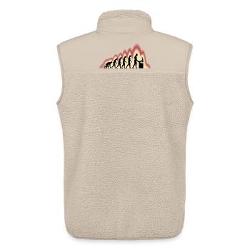 Programmers – Coding Developers & Computer Scientists - Unisex Sherpa Gilet by Stanley/Stella - beige - Back - AI Model Male 178 light (178cm)