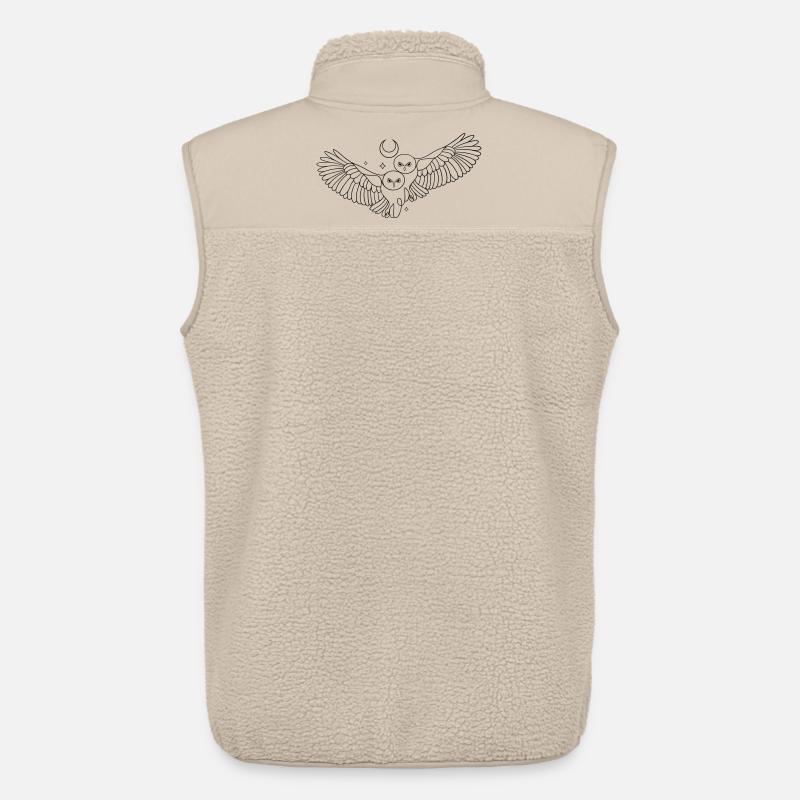 Eule Eulen Mond Liebe Infinity - Unisex Sherpaweste von Stanley/Stella - Beige