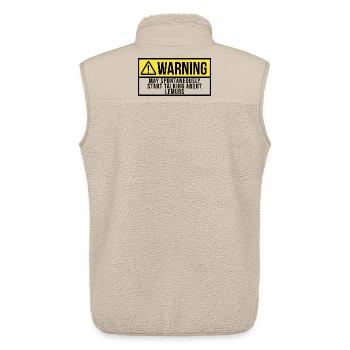 Lemur Lemur Lemur - Unisex Sherpa Gilet by Stanley/Stella - beige - Back - AI Model Male 178 light (178cm)
