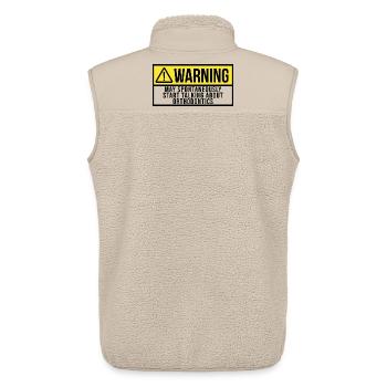 Orthodontics - Unisex Sherpa Gilet by Stanley/Stella - beige - Back - AI Model Male 178 light (178cm)