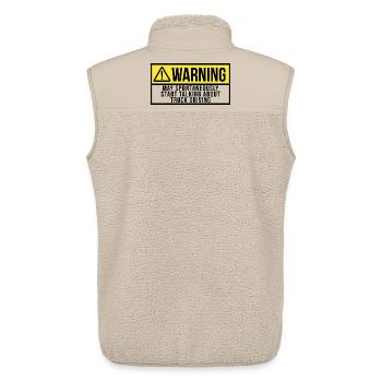 Truck Driver - Unisex Sherpa Gilet by Stanley/Stella - beige - Back - AI Model Male 178 light (178cm)