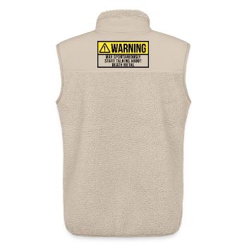 Death Metal - Unisex Sherpa Gilet by Stanley/Stella - beige - Back - AI Model Male 178 light (178cm)