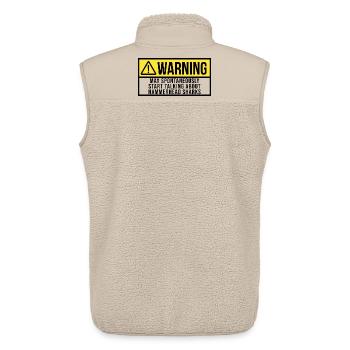 Hammerhead Shark - Unisex Sherpa Gilet by Stanley/Stella - beige - Back - AI Model Male 178 light (178cm)