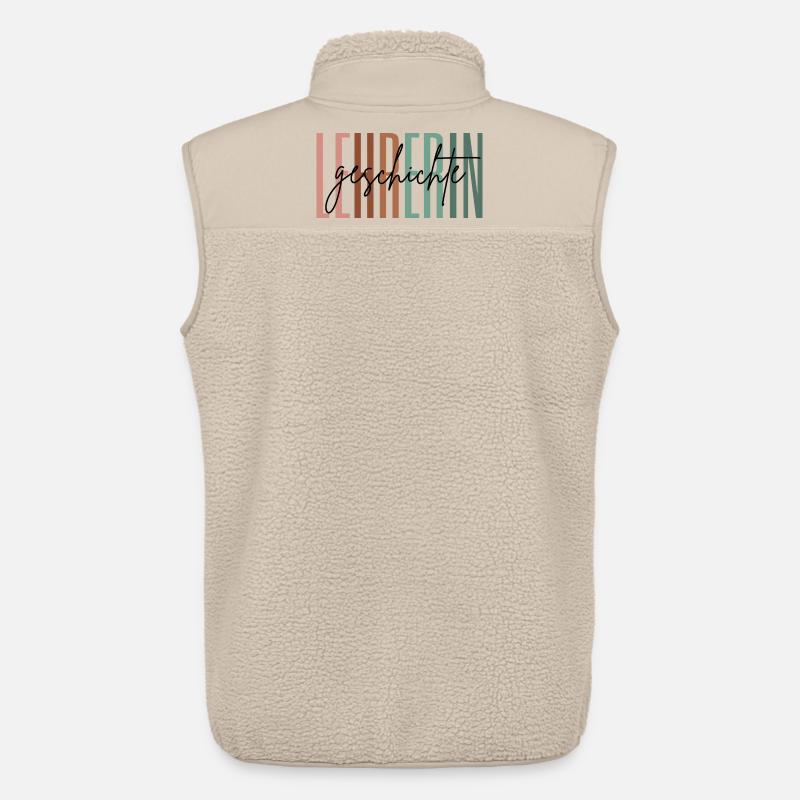 Lehrerin Geschichte Geschichtslehrerin Geschenk - Unisex Sherpaweste von Stanley/Stella - Beige