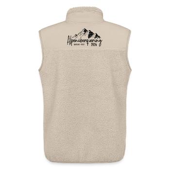 Alpenüberquerung 2026 Salzburg Triest - Unisex Sherpaweste von Stanley/Stella - Beige - Hinten - AI Model Male 178 light (178cm)