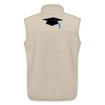 graduation - Unisex Sherpa Gilet by Stanley/Stella - beige - Back - AI Model Male 178 light (178cm)