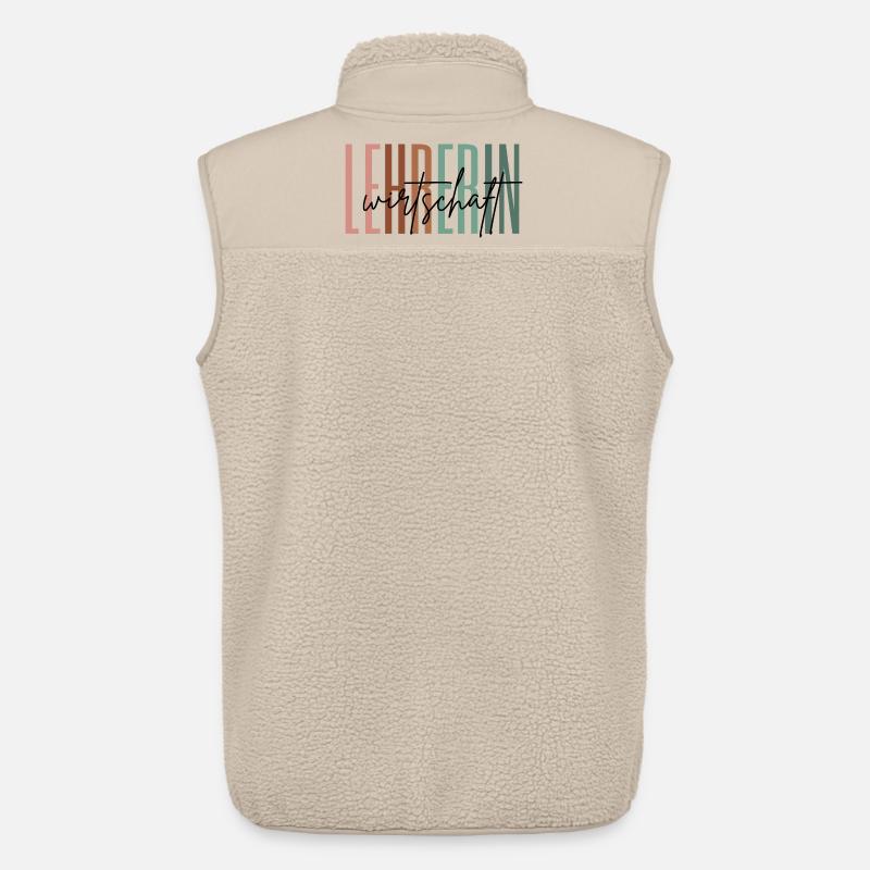 Lehrerin Wirtschaft Wirtschaftslehrerin Geschenk - Unisex Sherpaweste von Stanley/Stella - Beige