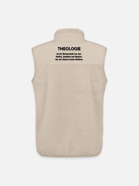 Theology: The Emperor's New Clothes - Unisex Sherpa Gilet by Stanley/Stella - beige