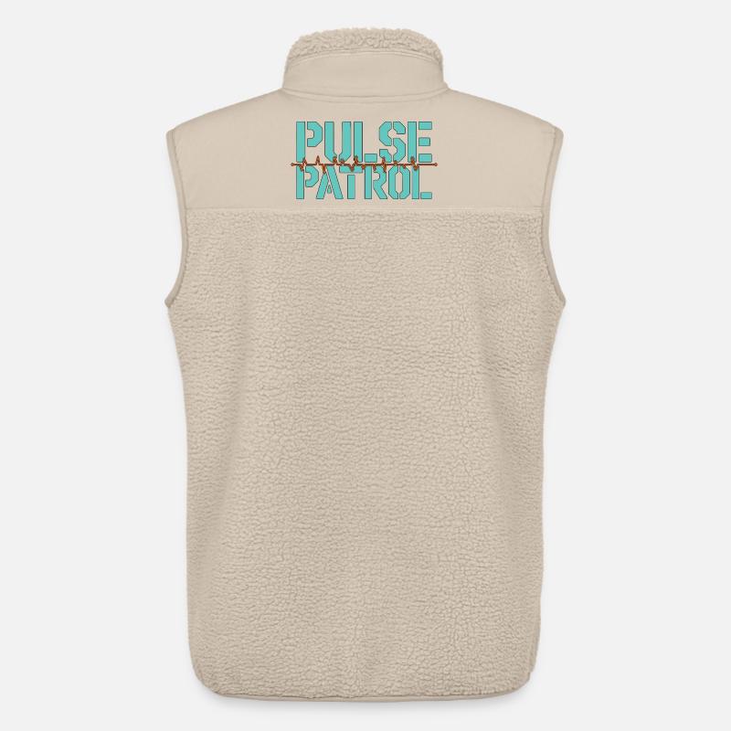 Cardiac Tech Pulse Patrol Pacemaker Technician - Unisex Sherpa Gilet by Stanley/Stella - beige