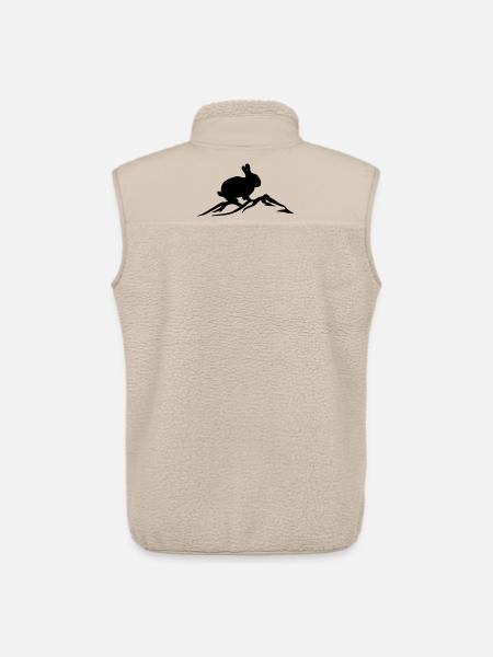 Bunny on mountain - Unisex Sherpa Gilet by Stanley/Stella - beige