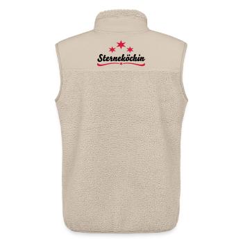 sternekoechin - Unisex Sherpa Gilet by Stanley/Stella - beige - Back - AI Model Male 178 light (178cm)