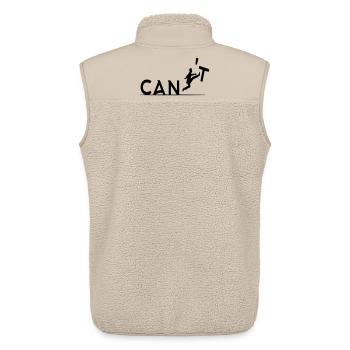 Manchmal können Dinge getan werden, wenn Sie möchten # - Unisex Sherpaweste von Stanley/Stella - Beige - Hinten - AI Model Male 178 light (178cm)