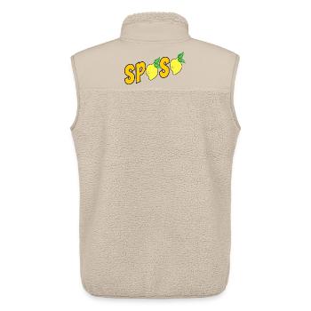 ITALIAN WEDDING GROOM SPOSO - Unisex Sherpa Gilet by Stanley/Stella - beige - Back - AI Model Male 178 light (178cm)