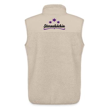 Cadeaux pour un bon cuisinier - Veste sans manches sherpa unisexe Stanley/Stella - beige - Dos - AI Model Male 178 light (178cm)