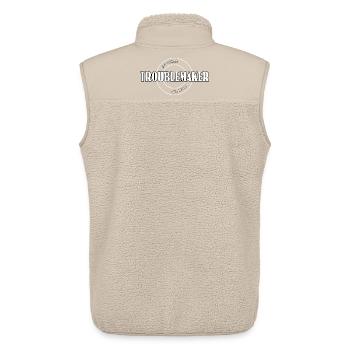 Troublemaker - Unisex Sherpaweste von Stanley/Stella - Beige - Hinten - AI Model Male 178 light (178cm)