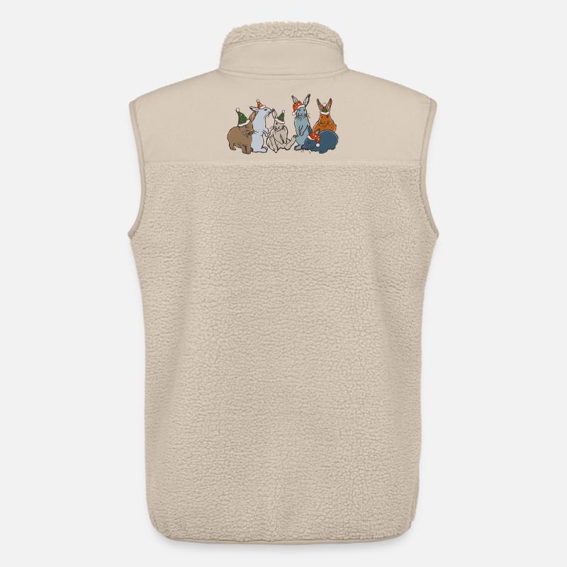 WEIHNACHTSHASEN - Unisex Sherpaweste von Stanley/Stella - Beige
