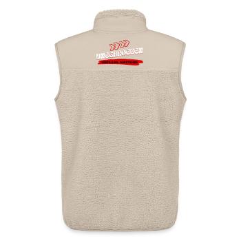 Ungebrochen Statement - Hinfallen Aufstehen - Unisex Sherpaweste von Stanley/Stella - Beige - Hinten - AI Model Male 178 light (178cm)