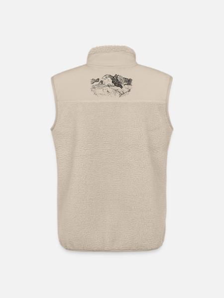 Olperer Zillertaler Tirol Alps Summit Design - Unisex Sherpa Gilet by Stanley/Stella - beige