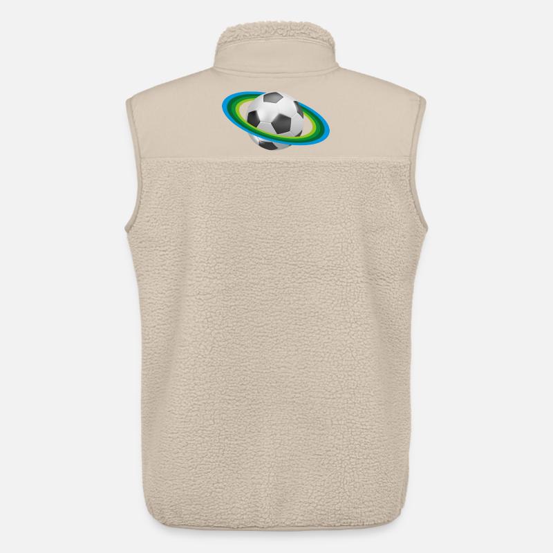 Fußball Ringe, Soccer, - Unisex Sherpaweste von Stanley/Stella - Beige