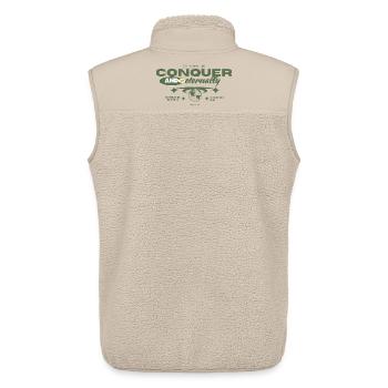 Erobern - Unisex Sherpaweste von Stanley/Stella - Beige - Hinten - AI Model Male 178 light (178cm)