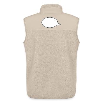 Speech Bubbles Comic Links - Unisex Sherpa Gilet by Stanley/Stella - beige - Back - AI Model Male 178 light (178cm)