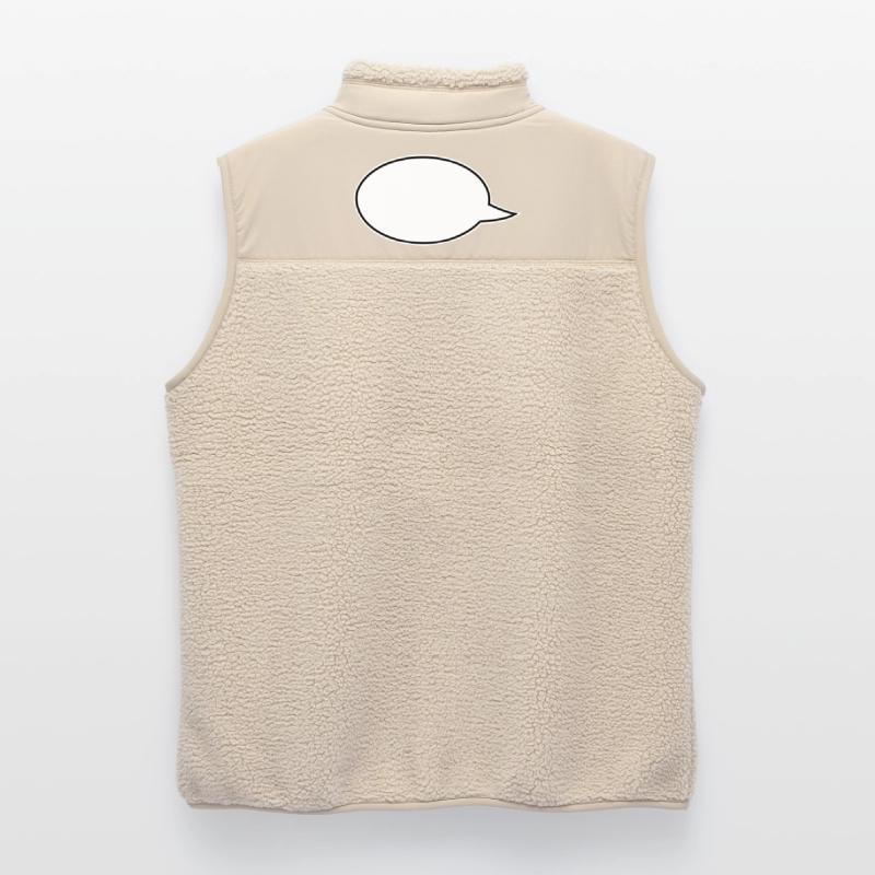 Speech Bubbles Comic Links Unisex Sherpa Gilet by Stanley/Stella