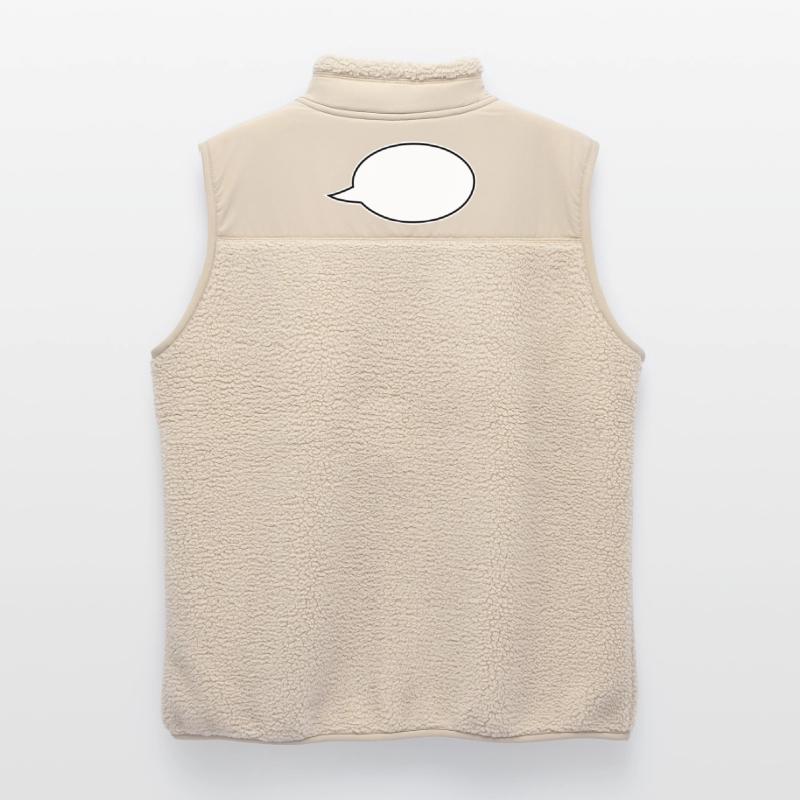 Speech bubble comic right Unisex Sherpa Gilet by Stanley/Stella