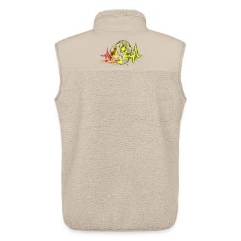 Energy Drink Koffein Taurin - Unisex Sherpaweste von Stanley/Stella - Beige - Hinten - AI Model Male 178 light (178cm)