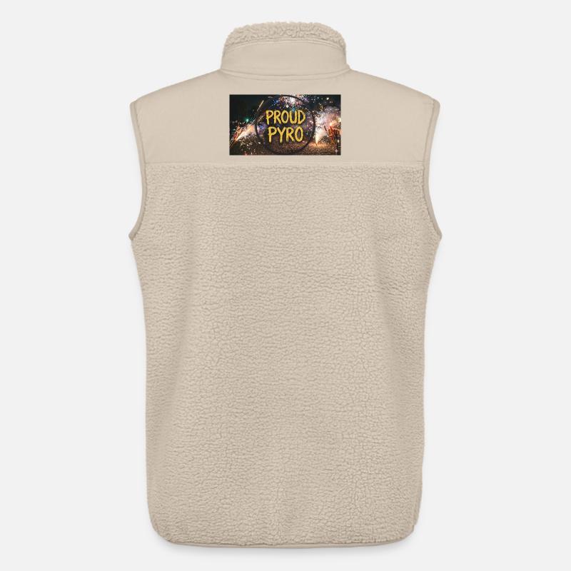 Stolzer Pyro! - Unisex Sherpaweste von Stanley/Stella - Beige
